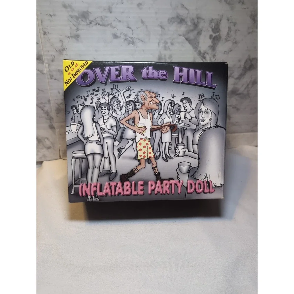 Vintage 1998 Over The Hill 3' Inflatable Party Doll Gag Gift Funny Old Man